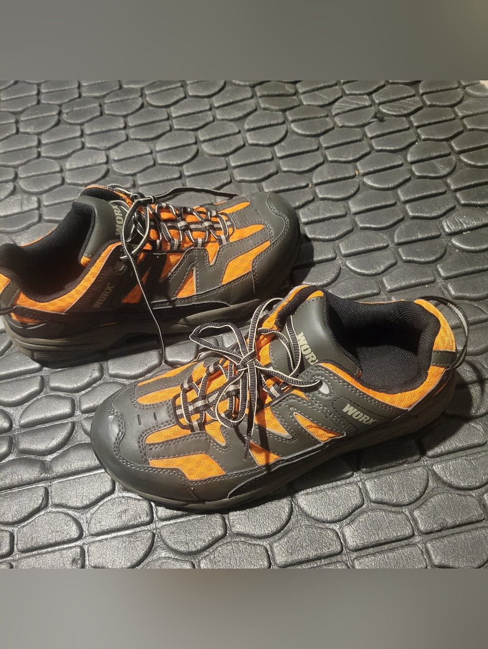 Red Wing Worx Men's Athletic Safety Toe Work Shoes Size 8.5 Leather Black 9605